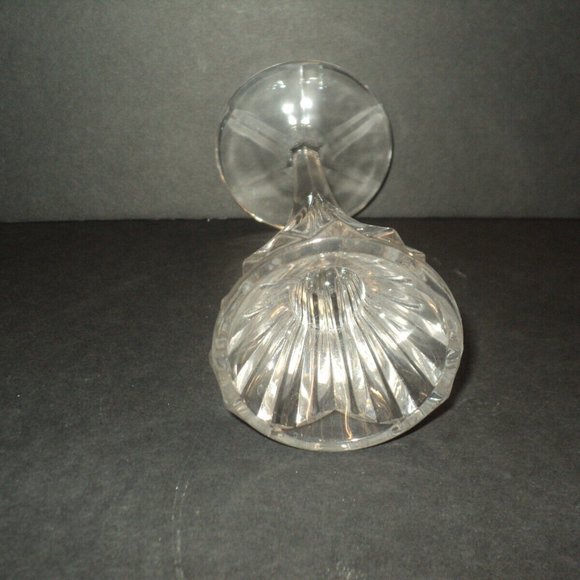 Vintage Set of 2 Lenox Oracle Crystal Taper Candlestick Holders 7" High Germany - Picture 4 of 4